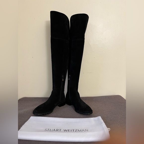 STUART WEITZMAN Amber Suede Over The Knee Boots - Picture 7 of 16